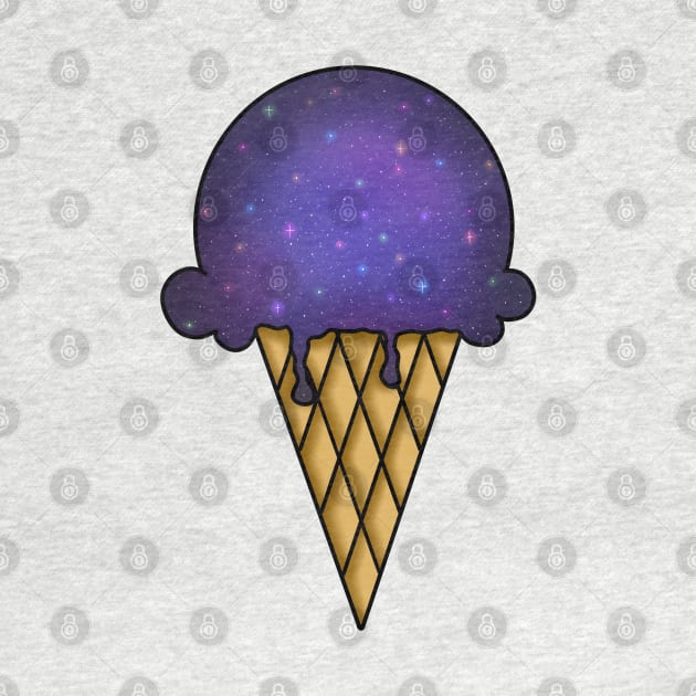 Galaxy Ice Cream - Purple by MyBearNugget